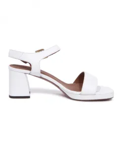 Белые кожаные сандалии L'Autre Chose, белый