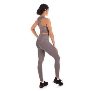 Женский спортивный топ с металлическим принтом и съемными чашками Memoi