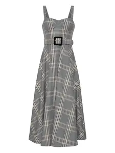 Платье миди Calypso с поясом Cara Cara, серый