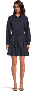 Платье Lauren Ralph Lauren Buckle-Trim Cotton-Blend Dress, цвет Lauren Navy