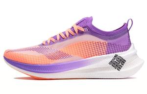 Кроссовки Feidian 2 Elite женские с низким верхом, флуоресцентно-белые/виноградно-фиолетовые Lining