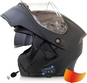 Шлем модульный Halying Bluetooth, черный