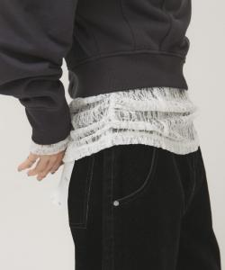 Футболка с укладочным шнурком Kbf, цвет Off White