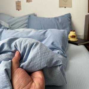 AVIVI Пододеяльник 150x200 см, простыня, осенний синий, сумеречный серый