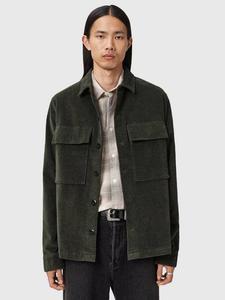 Хлопковая рубашка Hawker AllSaints, Gull Brown