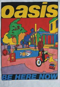 Футболка с принтом OASIS BE HERE NOW FULL C rockshirts, белый
