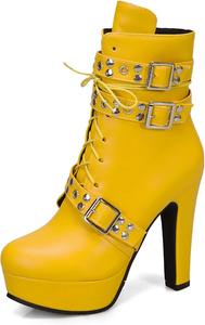 Ботильоны платформы Scaoruki, 110 Yellow