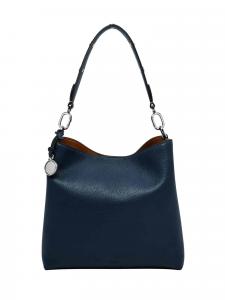 Женская кожаная сумка через плечо Fossil, синяя, отделение для смартфона, ZB11003545