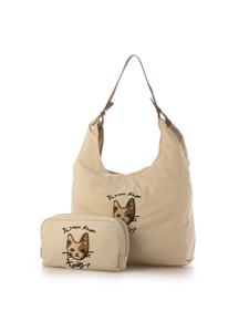 Сумка-шоппер Cachecache / из нейлона с вышитым рисунком животного