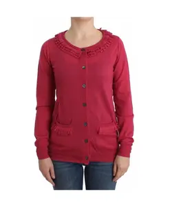 Розовый шерстяной кардиган John Galliano, розовый