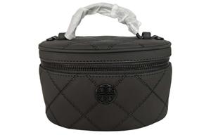 TORY BURCH Кожаная сумка-коробка женская матовая черная малого размера