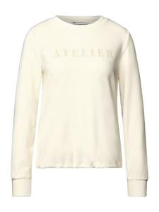 Рубашка с длинными рукавами нежно-бежевого цвета Street One