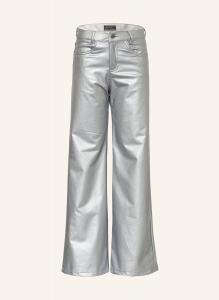 Брюки под кожу Blue Effect, серебряный