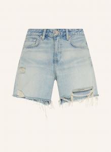 Джинсовые шорты monroe длинные 7 For All Mankind, синий