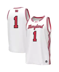 Мужская баскетбольная майка-реплика #1 Maryland Terrapins Under Armour, белый