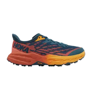 Кроссовки HOKA Wmns Speedgoat 5 Wide 'Blue Coral Camellia', оранжевый