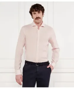 Льняная рубашка Пай-в Slim fit Joop!, розовый