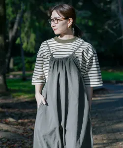 Футболка с каймой из плотной хлопчатобумажной ткани