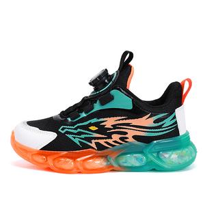 Противоскользящая износостойкая повседневная обувь для детей RHOBESAM, черный/оранжевый