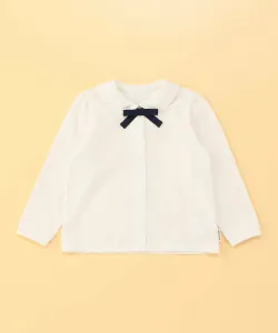 Блузка, сшитая по фигуре, с лентой (90 см).