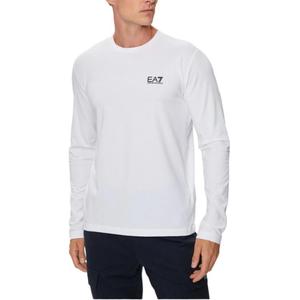 Лонгслив с логотипом EMPORIO ARMANI, белый