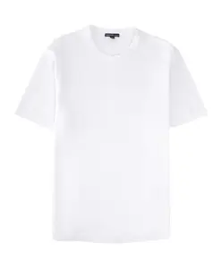 Плотная роскошная трикотажная футболка с круглым вырезом James Perse, белый