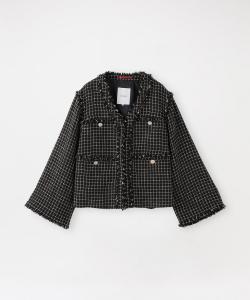 Элегантный твидовый пиджак Loveless, цвет Black