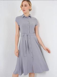 Платье-рубашка Bigdart, серый