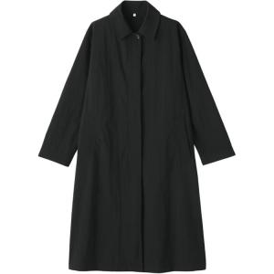 Пальто женское с воротником стойкой умеренное MUJI, темно-темно-синий