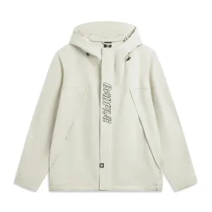 Тренч баскетбольной коллекции мужской LINING, бело-серый