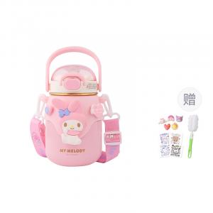 Термокружка Sanrio, розовый my melody[cup cleaning brush+sticker+3d sticker]