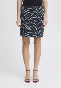 Юбка а-силуэта ихате Ichi, Total Eclipse Zebra Flower Aop