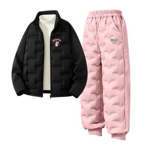 Детская повседневная спортивная одежда Disney, [thickened and fleece-lined]silicone di lift eye k черный+di h square hook-and-loop k розовый