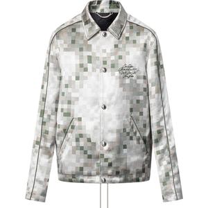 Куртка тренера с графическим принтом Louis Vuitton, cyan