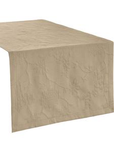 Erwin Müller Жаккардовая скатерть-дорожка из смесовой хлопковой ткани Arnsberg, песочного цвета