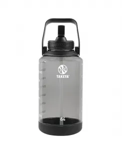Мотивационная бутылка Tritan объемом 2 л Takeya, черный