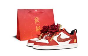 Nike Кроссовки для скейтбординга Court Borough 2 Low Top, женские, красные