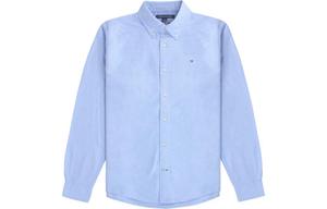 Мужская рубашка небесно-голубого цвета Tommy Hilfiger, синий
