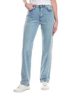 Джинсы Harlow средней посадки Bloomfield Full Length Straight Jeans rag & bone, синий