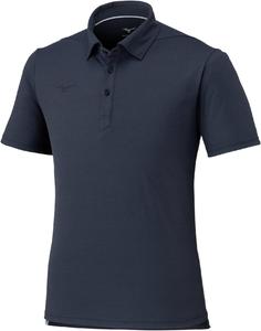 Мужская тренировочная рубашка-поло MIZUNO Soft Dry, короткий рукав, влагоотводящая, быстросохнущая, защита от ультрафиолета UPF 50+, 32MAB083
