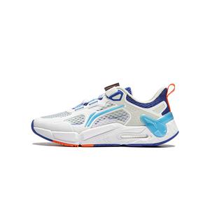 MECHA V2 Амортизаторы Rebound Низкие Детские Повседневные Кроссовки Яркий Королевский Синий LINING YOUNG, Стандартный белый/сапфирово-синий