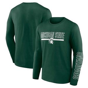 Мужская футболка с длинным рукавом Michigan State Spartans big & tall Unbranded