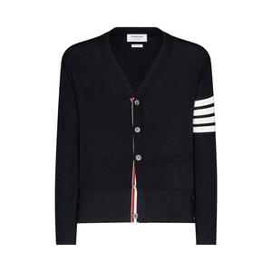 Кардиган Thom Browne Classic 4 Bar Merino Wool V Neck Cardigan 'Black'