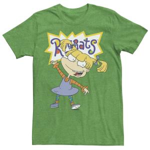 Мужская футболка Rugrats Angelica с простым портретным рисунком Nickelodeon