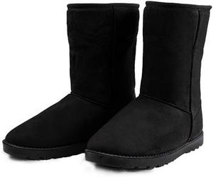 Женские зимние ботинки KOCASO, средняя голень, с меховой подкладкой, теплые классические зимние ботинки для женщин, для улицы, противоскользящие, Blacka