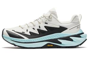 ANTA Женские противоскользящие кроссовки Wild PRO с амортизацией низкие белые черные синие - цвет слоновая кость/черный/мятно-голубой, цвет Ivory White/Basic Black/Mint Blue