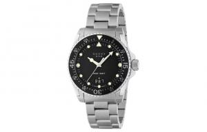 GUCCI Наручные часы Dive Collection, кварцевый механизм, браслет из нержавеющей стали, черный циферблат, мужские, водонепроницаемость 200 м