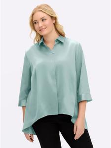 Атласная блузка цвета лайма и мяты sheego