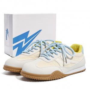 Feiyue Износостойкие, легкие и дышащие женские скейтерские кеды низкие бежево-голубые, цвет Beige/Blue