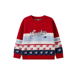 Детский свитер с круглым вырезом Moderate New Balance, красный